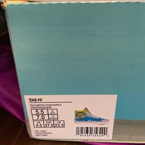 New SpongeBob Vans sz 7W/5.5 M